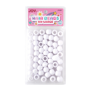 Joy Round Plastic Beads XX-Large White