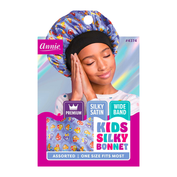 Annie Premium Kid's Silky Wide Edge Bonnet Dual Layer Assorted Bonnets Annie   