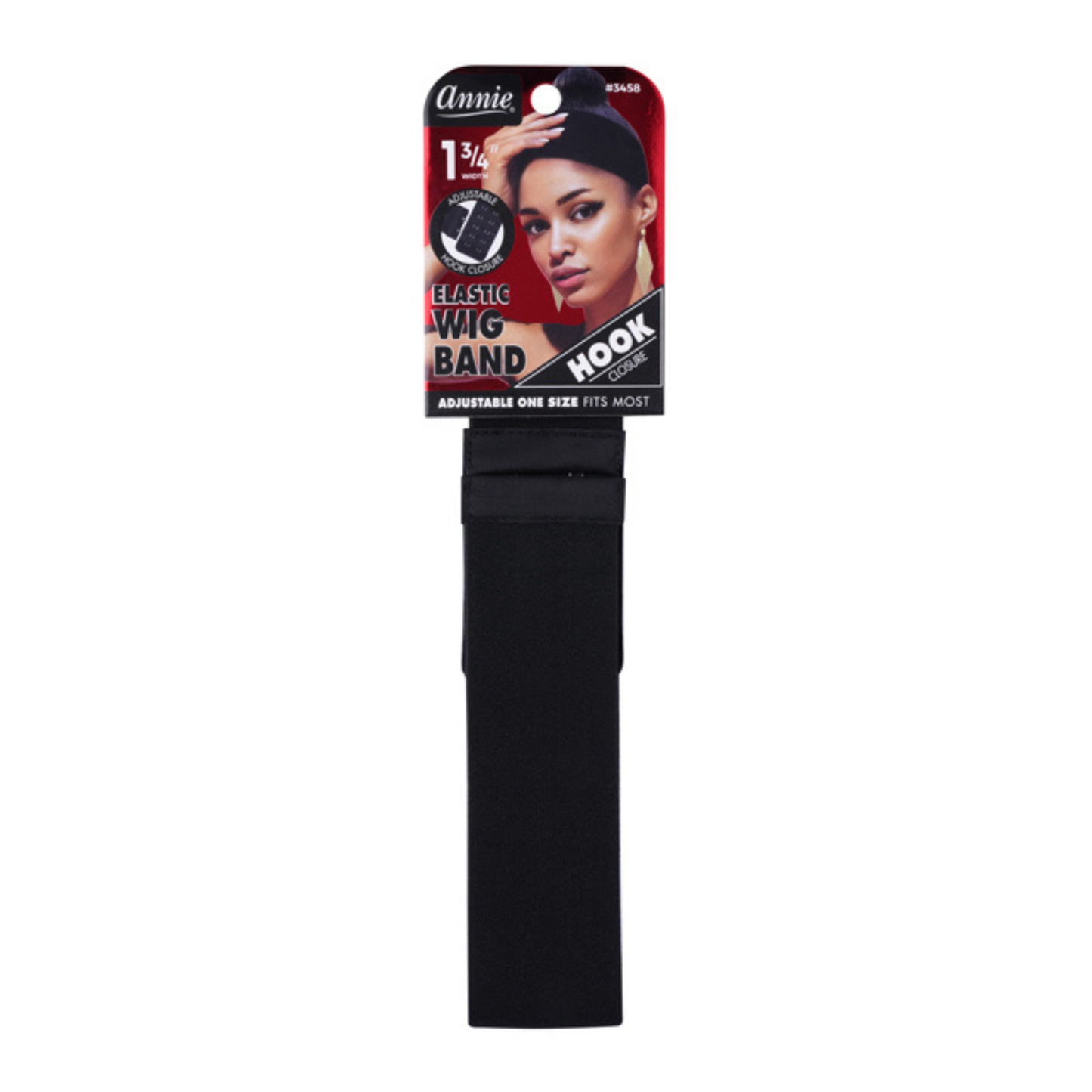 Annie Hook Wig Band 4.5cm Black