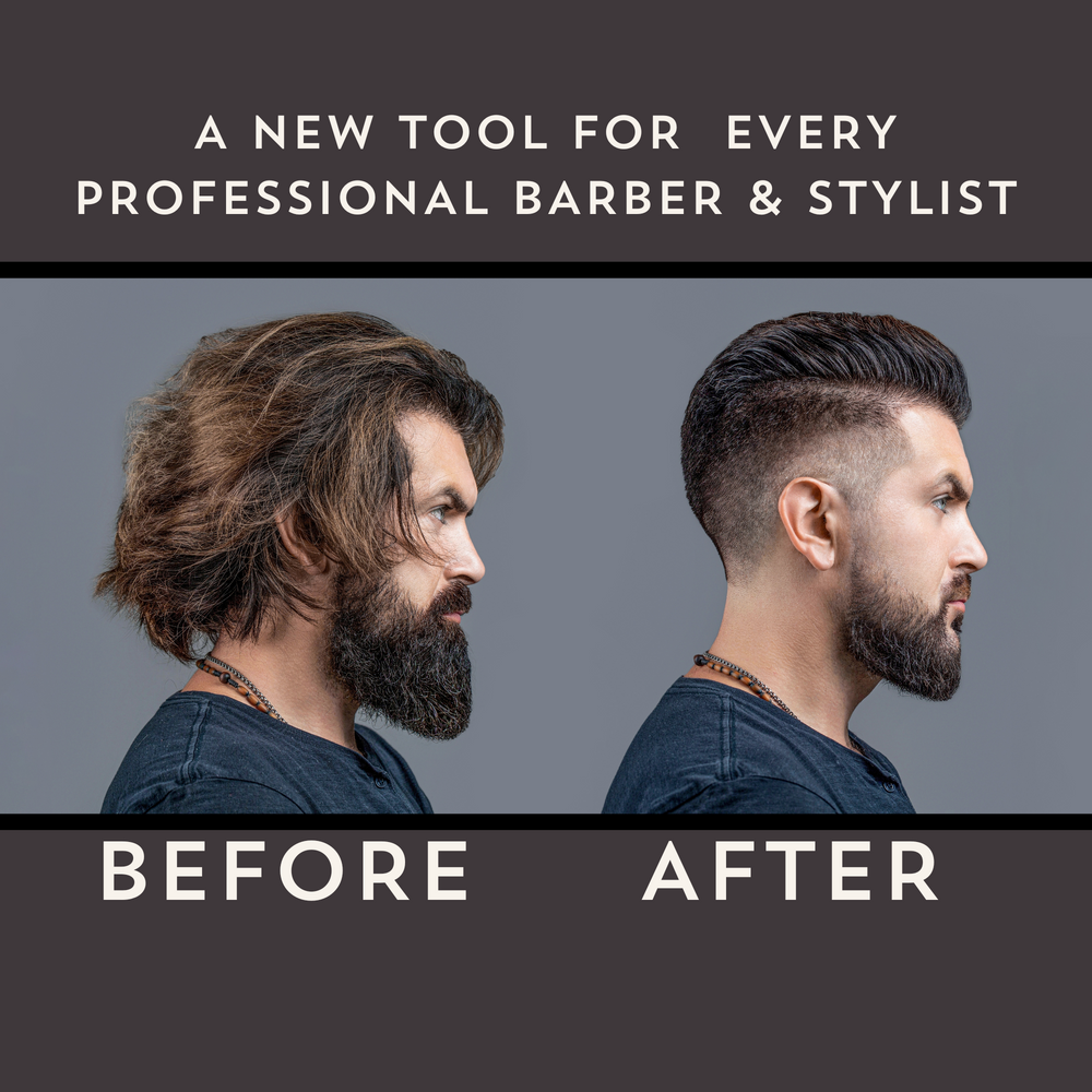 Before and sales after beard straightener