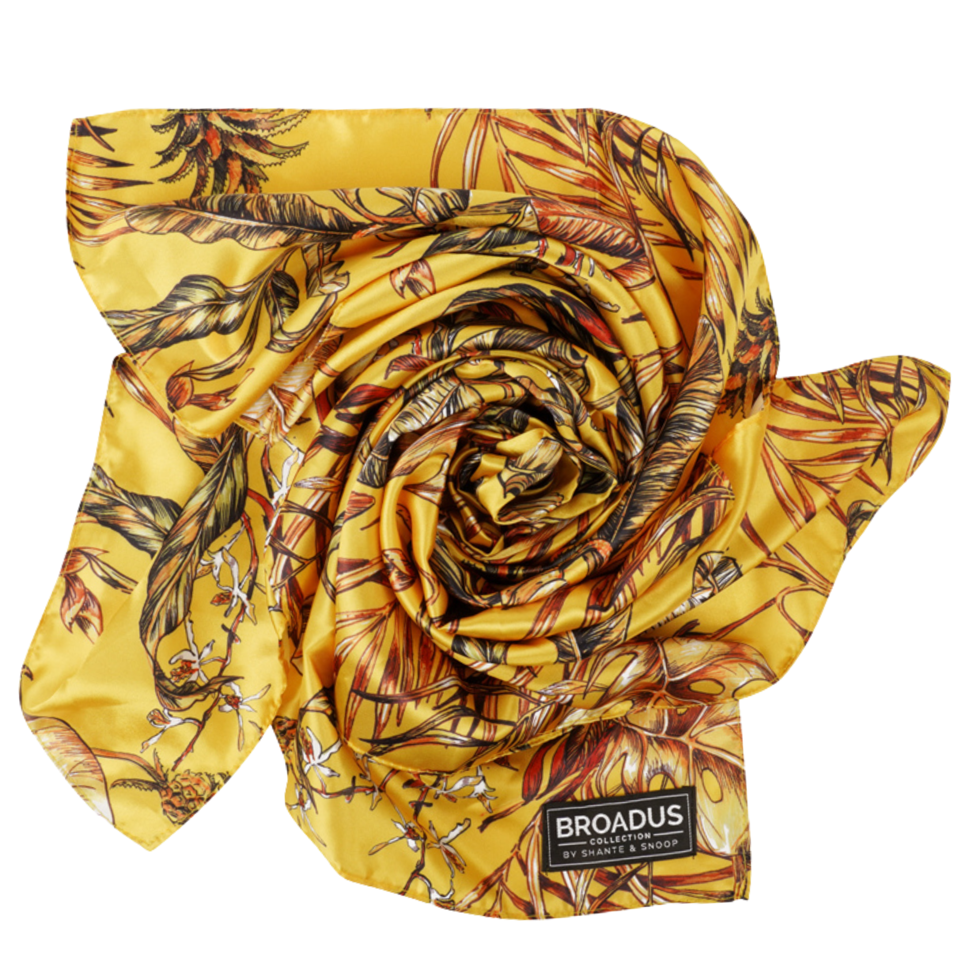 Broadus Collection Scarf by Shante & Snoop Dogg 36 x 36 Silk Square Broadus Collection Scarf by Shante & Snoop Dogg 36 x 36 Silk Square