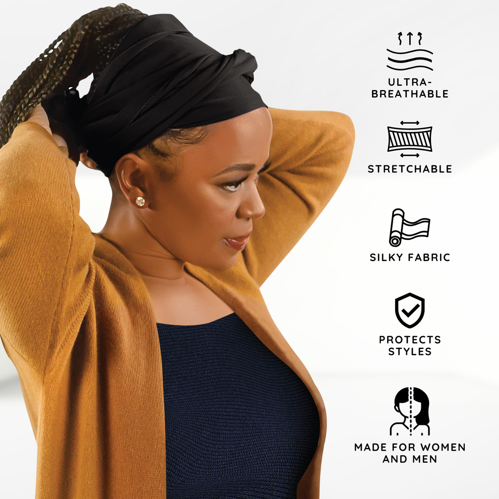 Black Silky Long Scarf by Snoop Dogg | Broadus Collection – Annie ...