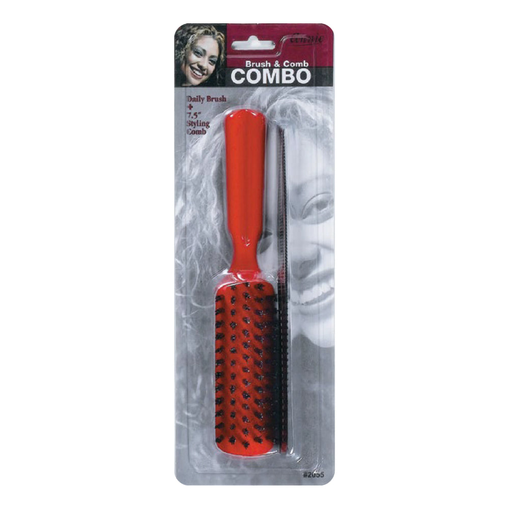 Annie Brush And Styling Comb Combo Asst Color Brushes Annie International Red  