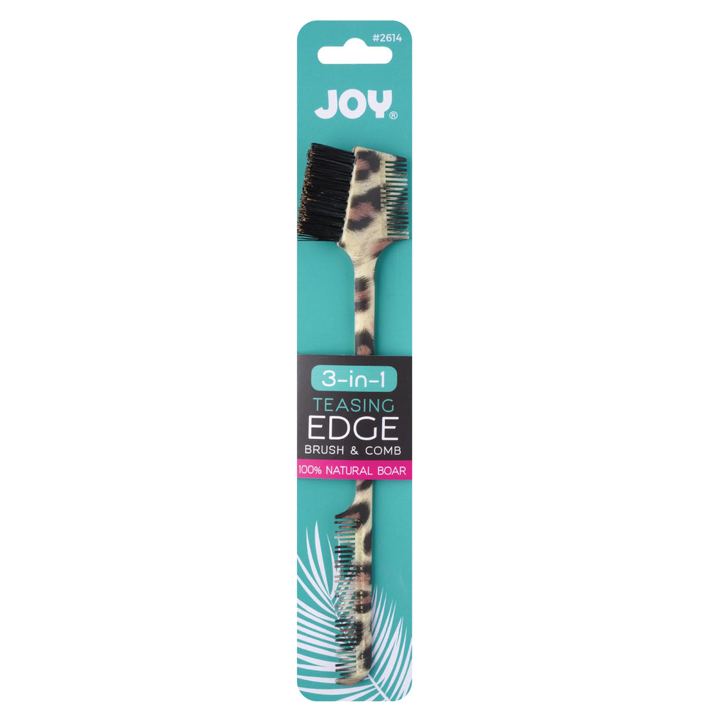 Joy 3 in 1 Teasing Edge Brush Boar Bristle Asst. Brushes Joy   