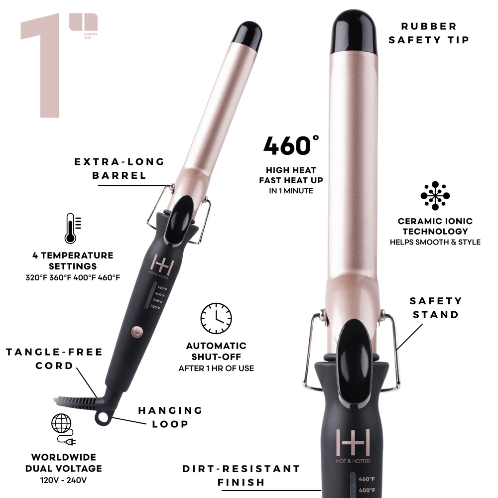 1 inch hair curler clearance