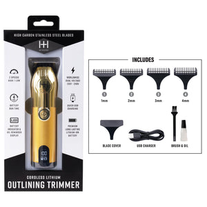 
                  
                    Cargar imagen en el visor de la galería, Hot &amp;amp; Hotter Cordless Lithium Outlining Trimmer Gold Hair Trimmer Hot &amp;amp; Hotter   
                  
                