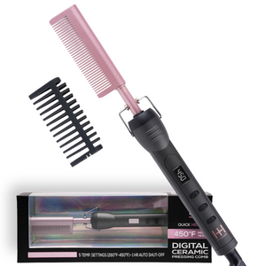 
                  
                    Load image into Gallery viewer, Hot &amp;amp; Hotter Digital Ceramic Pressing Hot Comb
                  
                