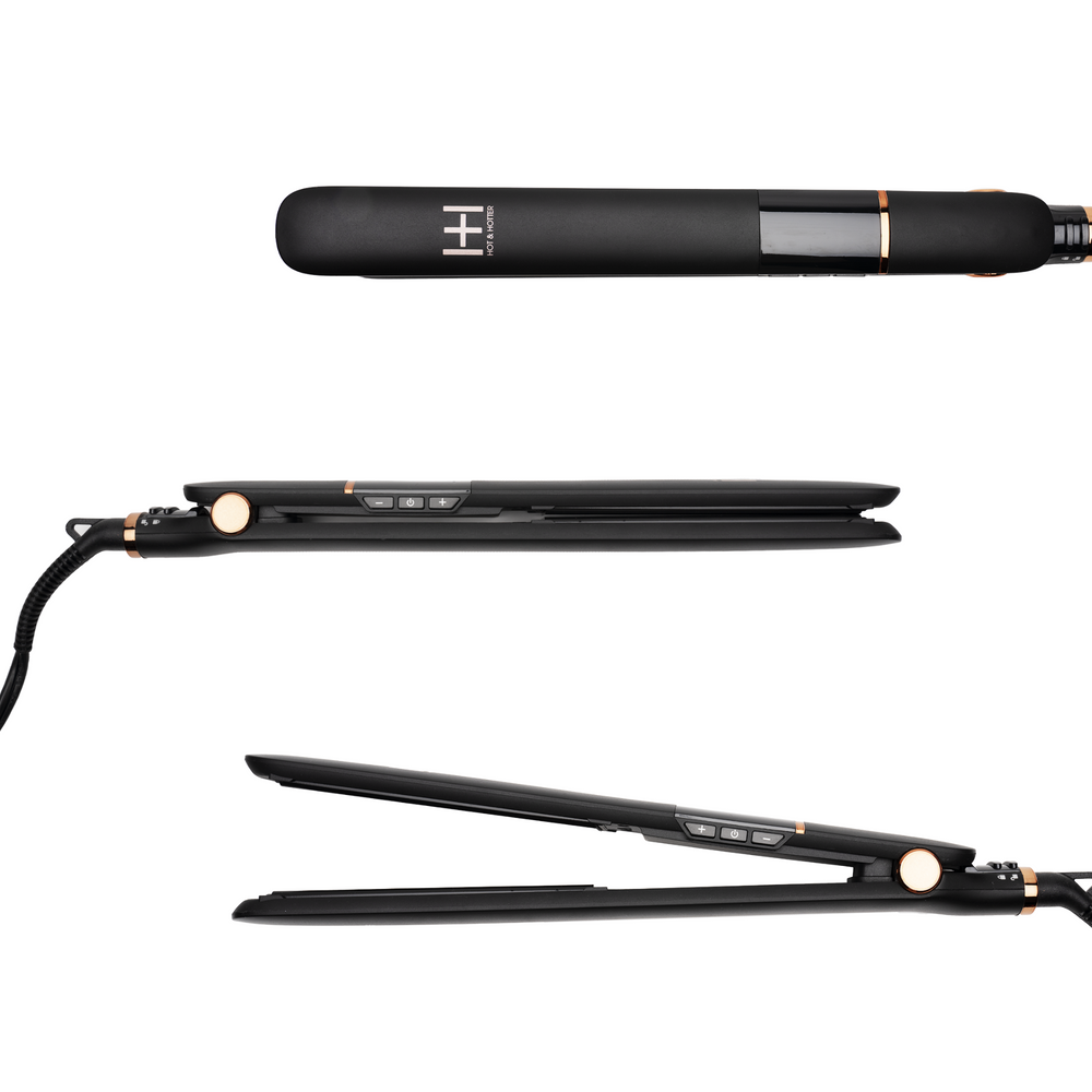 
                  
                    Load image into Gallery viewer, Hot &amp;amp; Hotter Extra Long Ceramic Digital Flat Iron 1 Inch
                  
                