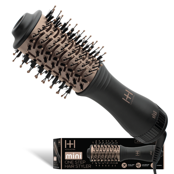 Hot & Hotter Mini One Step Hair Styler Dryer, 1 Count, Black Hot & Hotter Mini One Step Hair Styler Dryer, 1 Count, Black
