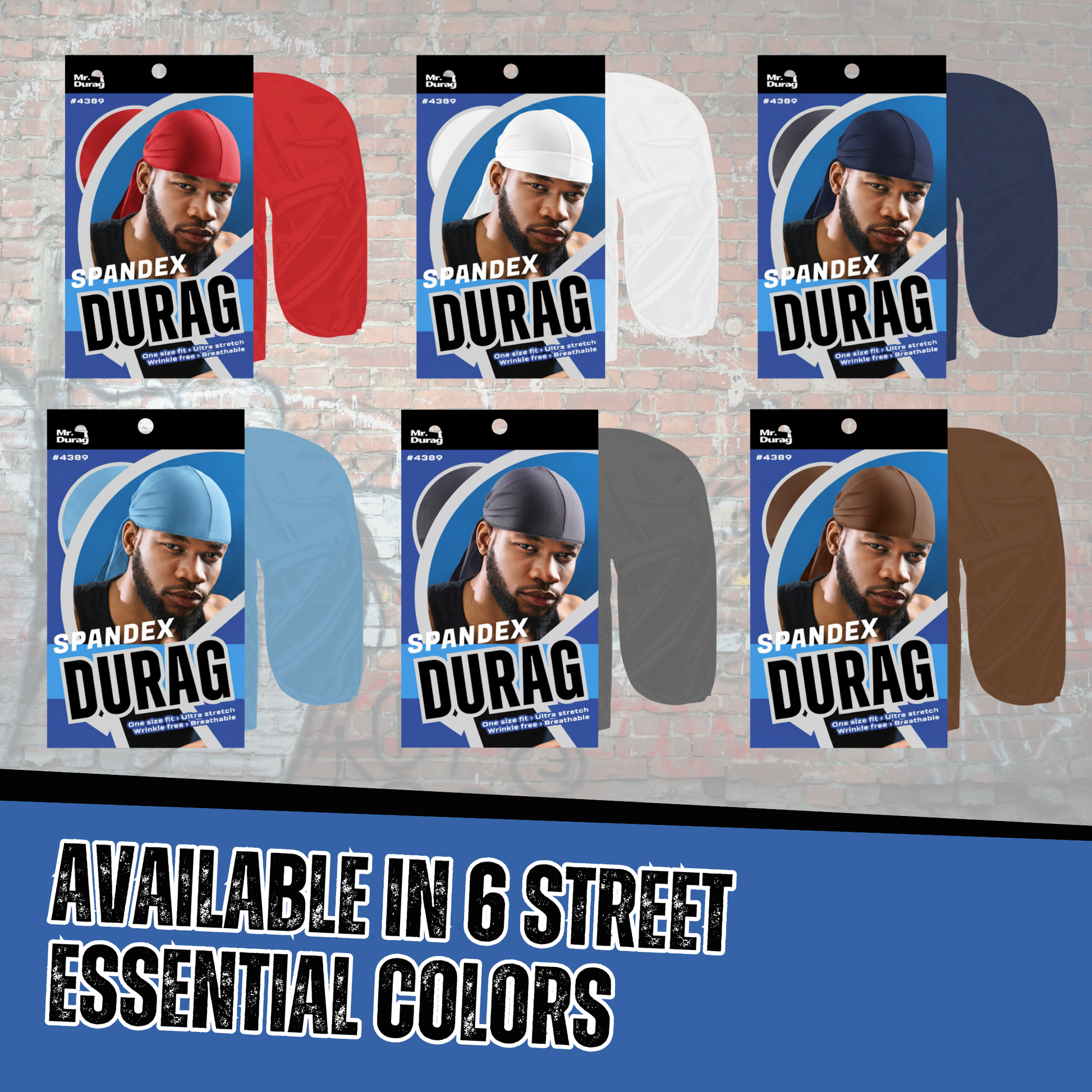 Mr. Durag Spandex Durag Assorted Colors | Perfect 360° Waves