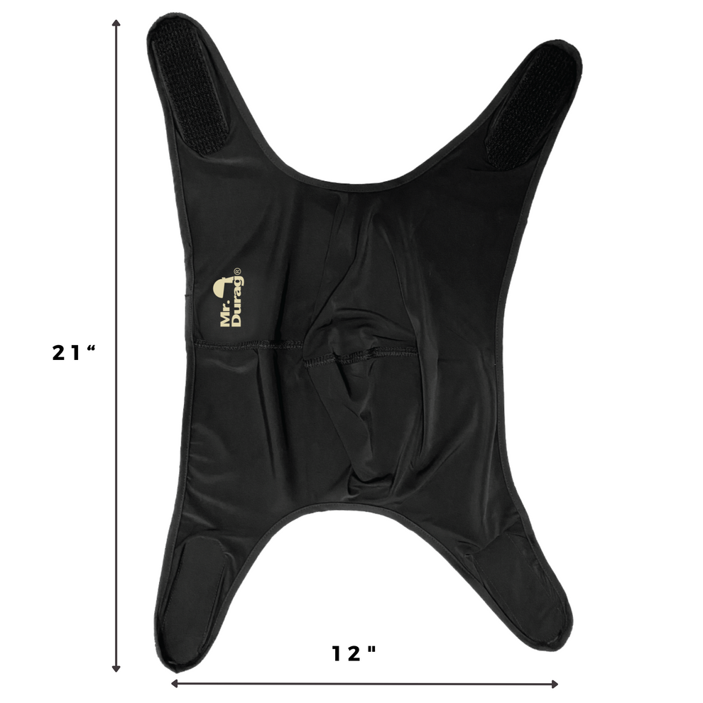 Mr. Durag Velcro Strap Compress Wave Cap Black | Ultimate 360 Waves ...