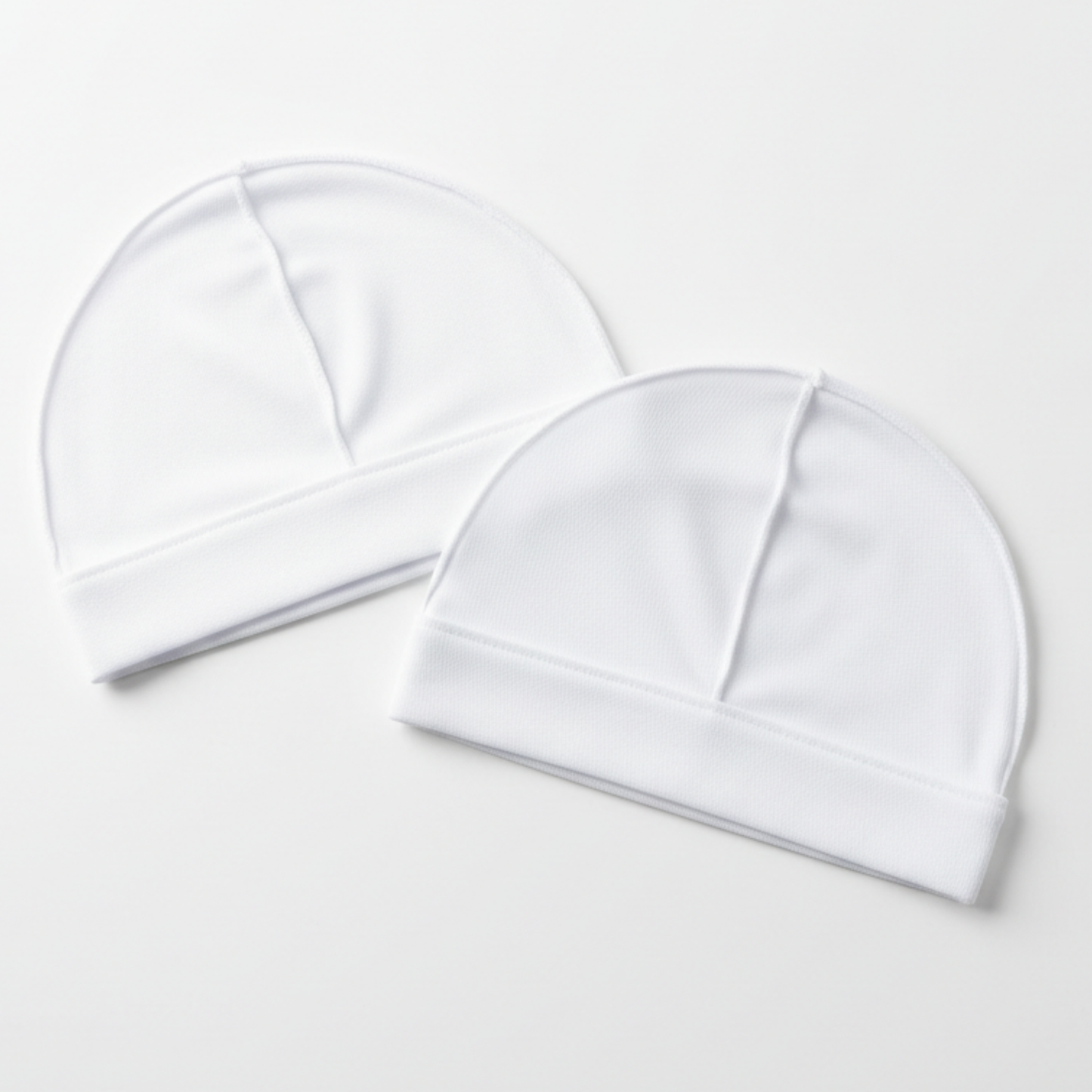 Mr. Durag Stocking Wave Cap, 2 Count, White, featuring lightweight, breathable material designed to maintain 360-wave patterns for professional styling and everyday wear.