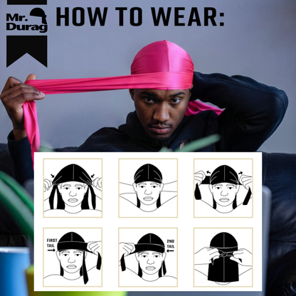 Mr. Durag Wave Maxx Silky Satin Durag, 1 Count, Assorted Vibrant