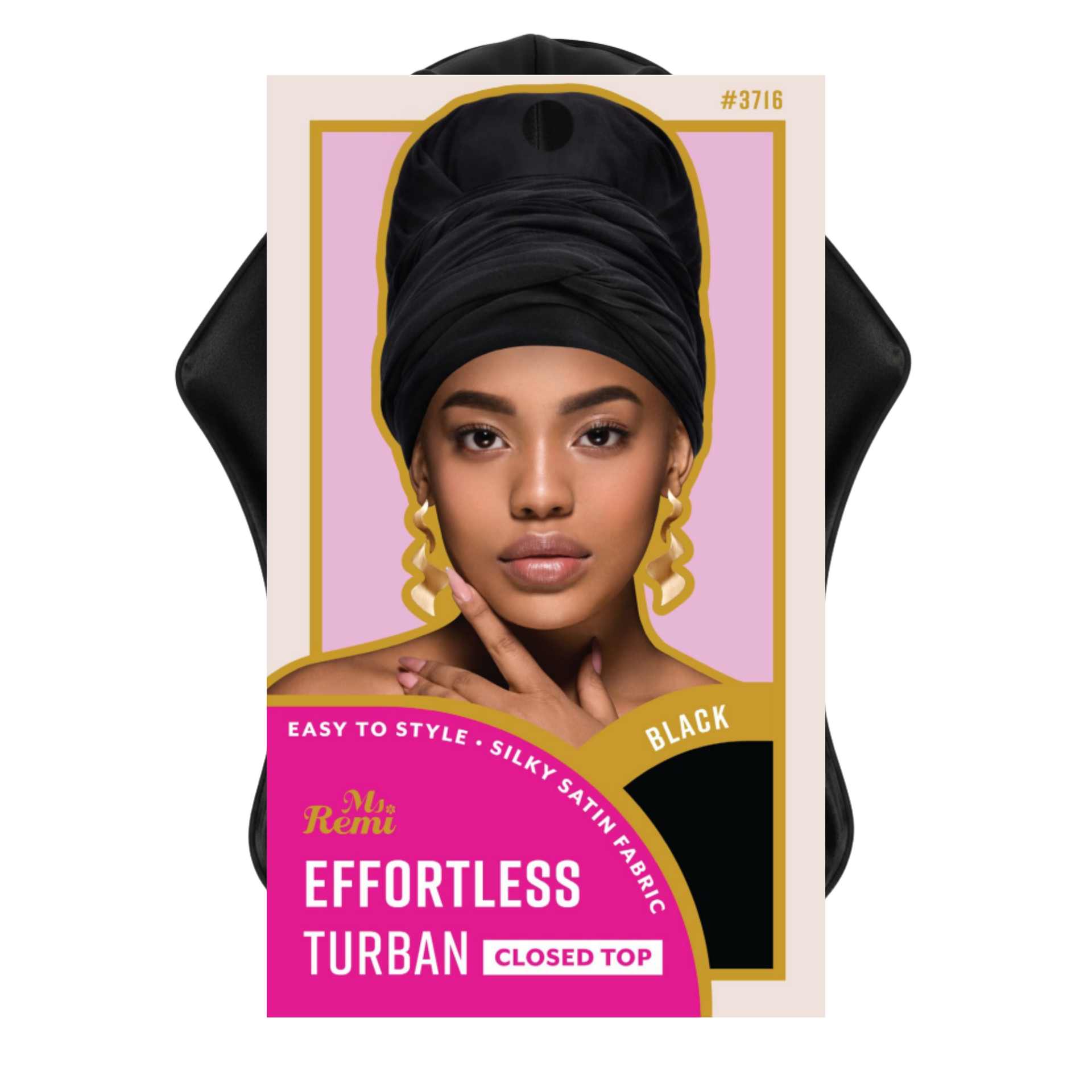 Ms. Remi Effortless Turban Scarf Close Top, 1 Count, Black – Annie