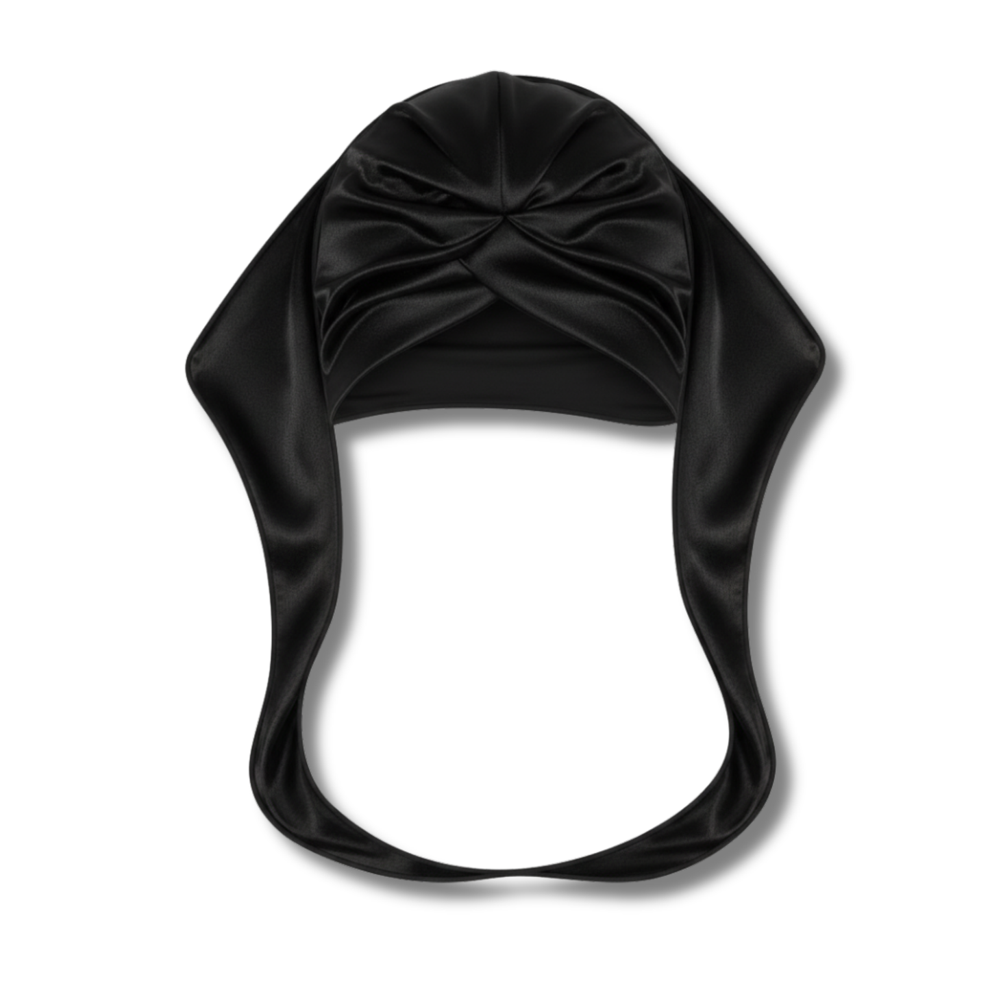 Ms.Remi Effortless Turban Scarf Close Top, Black