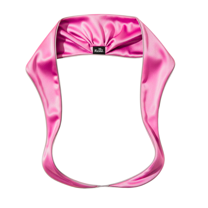 Ms. Remi Effortless Turban Scarf Open Top, Rose & Pink