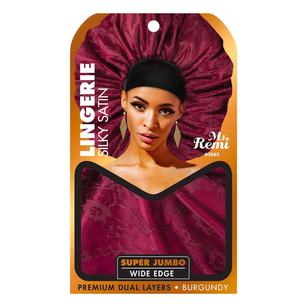Ms. Remi Lingerie Wide Edge Silky Bonnet X Jumbo Assorted Color Bonnets Ms. Remi   