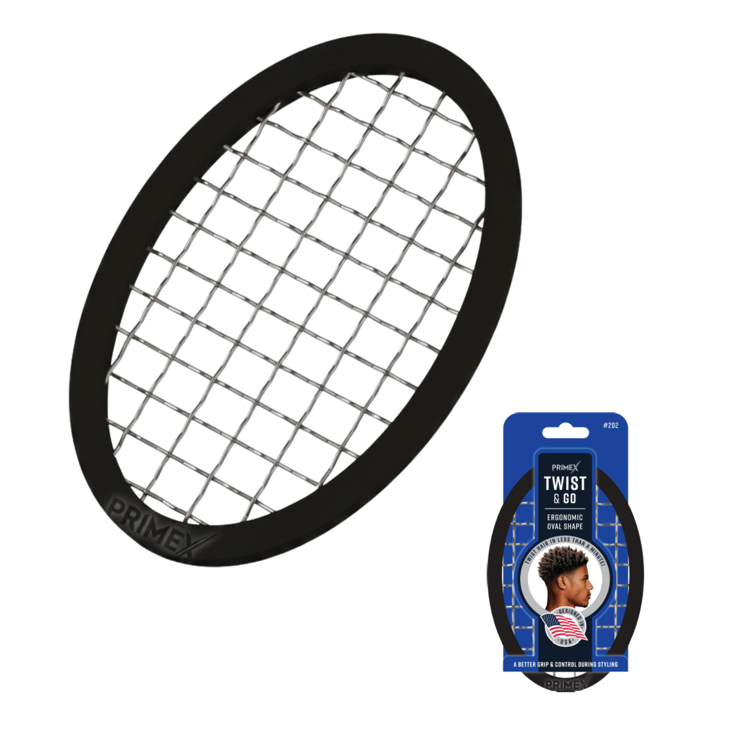 PrimeX Twist & Go Comb, 1 Count, Black