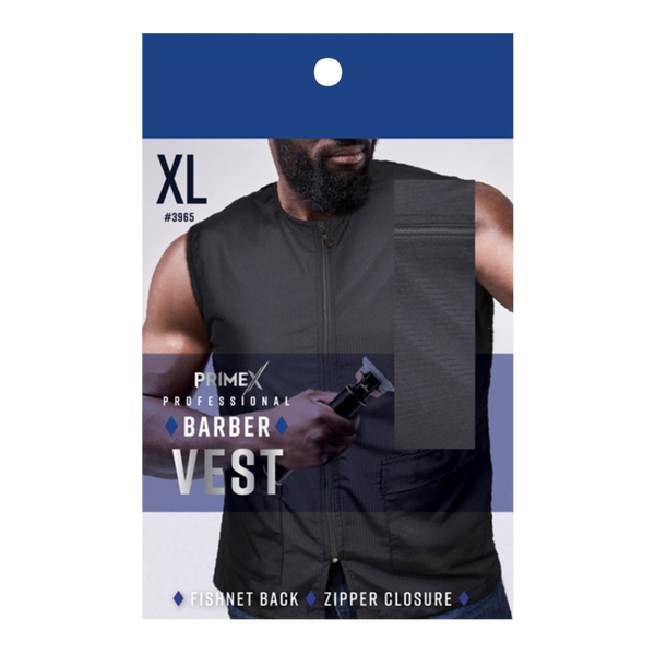 PrimeX Barber Vest XL, Black