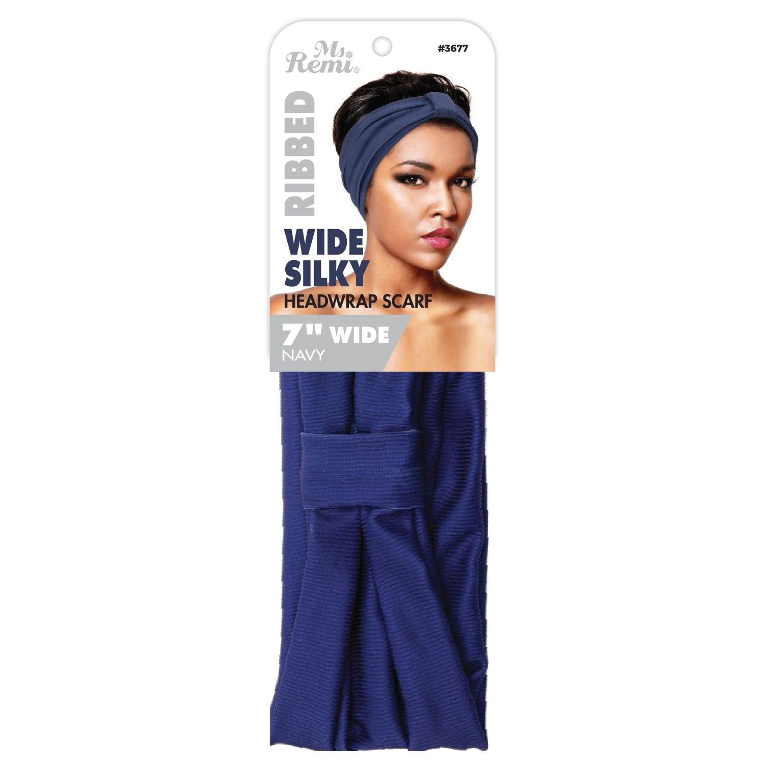 Ms. Remi Wide Silky Headwrap Scarf Ribbed Assorted Colors