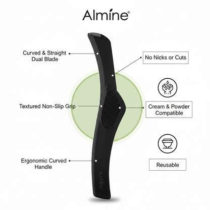 Almine No Razor Shaver, 1 Count, Black