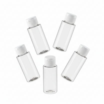 Almine Travel Bottles Set with Bag 3oz, 4 Count, Clear