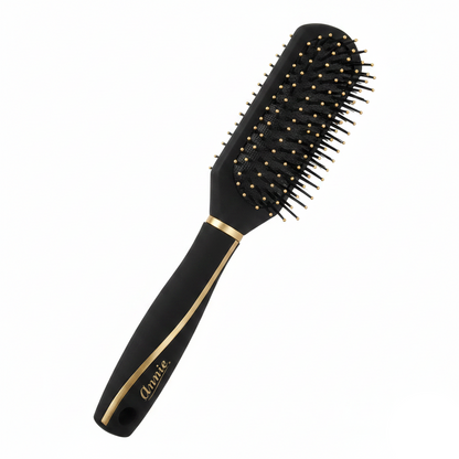 Annie 7 Row Paddle Cushion Brush, 1 Count, Black