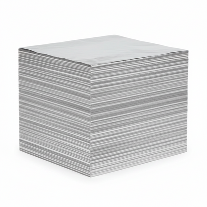 Papel de aluminio para salón Annie con 200 hojas precortadas, tiras metálicas profesionales, plateado