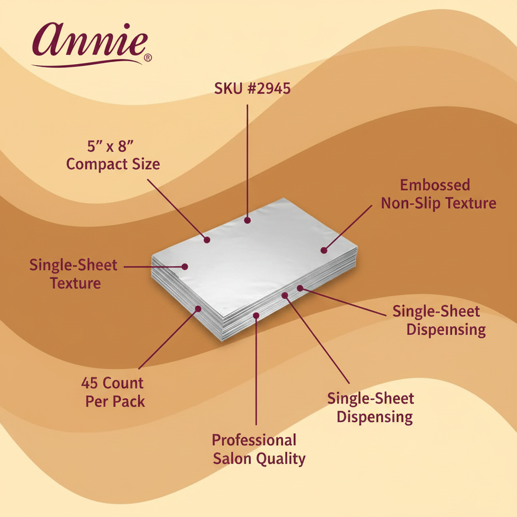 Annie Aluminum Salon Foil Sheets Small 45ct | 5
