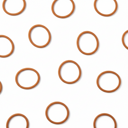 Annie Hair Rubber Bands Assorted Sizes, 300 Count, Brown displayed individually on a white background, showcasing durable, gentle elastics designed for secure, snag-free hold.