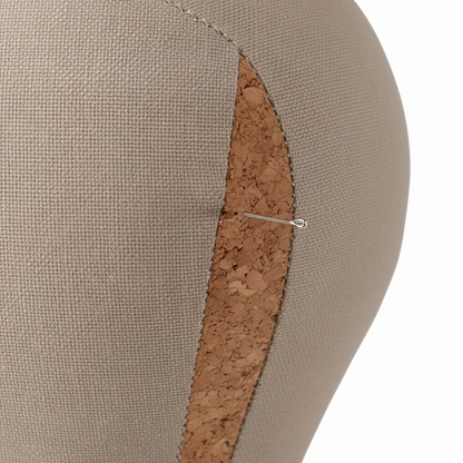 Annie Cork Canvas Block Mannequin Head Regular 22 Inch, 1 Count, Beige