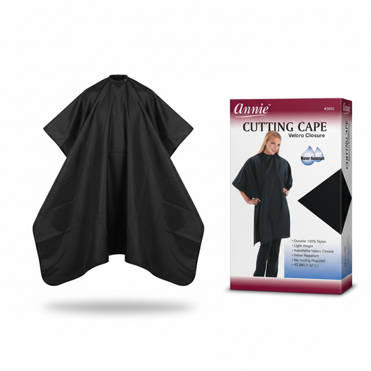 Capa de corte Annie, cierre de velcro, 1 unidad, negra