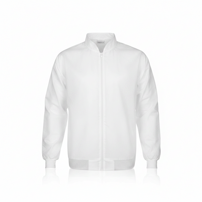 Chaqueta Protectora Desechable Annie con Cremallera, 1 Unidad, Blanca