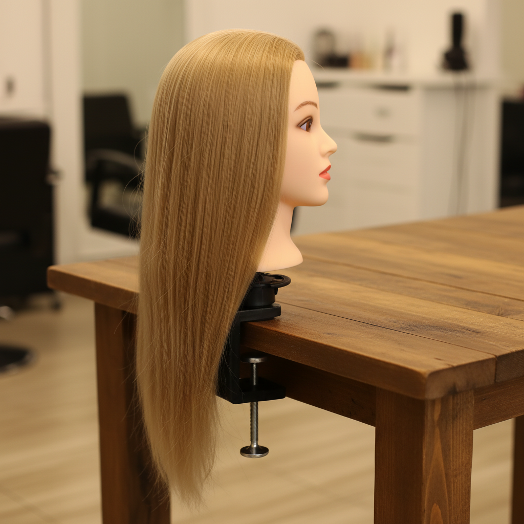 Soporte Annie Econo para cabeza de maniquí, 1 unidad, Negro