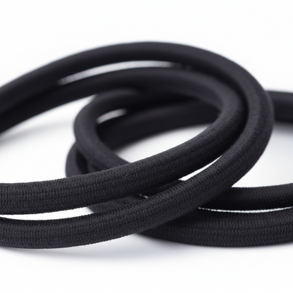Annie Goma Elástica para Coleta 4 mm x 26.67 cm 16 unidades Negro