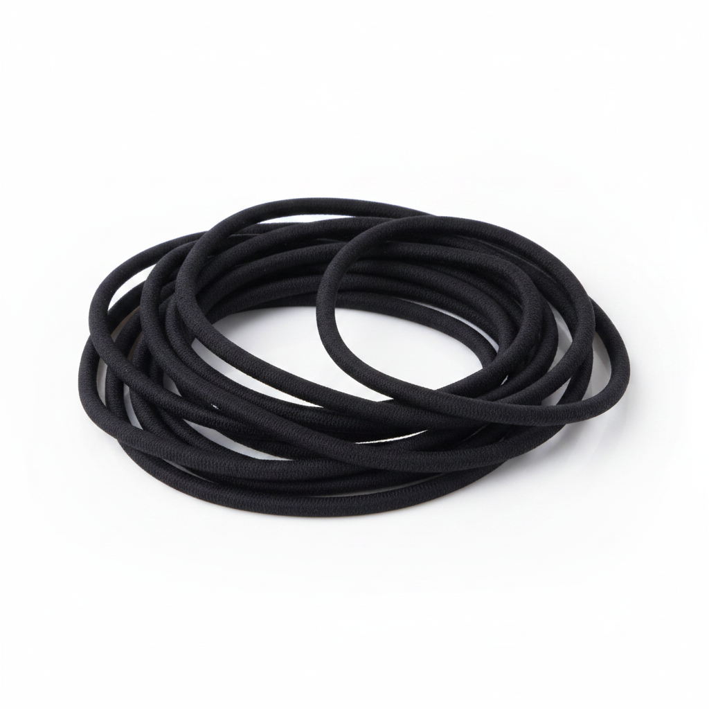 Annie Goma Elástica para Coleta 4 mm x 26.67 cm 16 unidades Negro