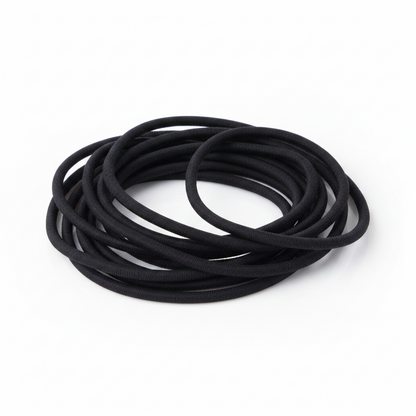 Annie Goma Elástica para Coleta 4 mm x 26.67 cm 16 unidades Negro