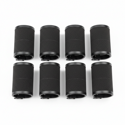Annie Foam Hair Rollers 1 1/2 Inch Jumbo, 6 Count, Black