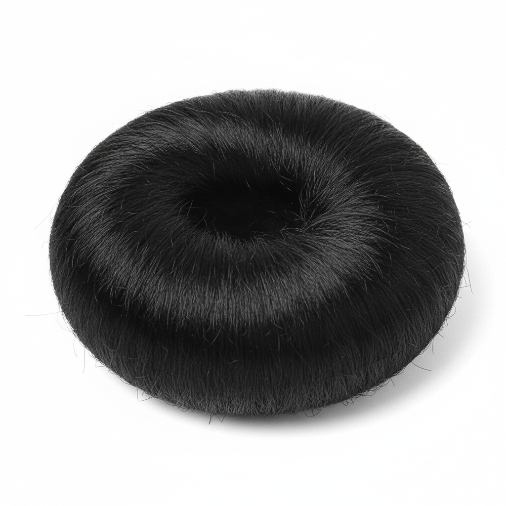 Annie Hair Bun Donut 3.5 Inch, 1 Count, Black designed to create smooth, voluminous bun hairstyles with a professional finish, ideal for everyday and salon use.