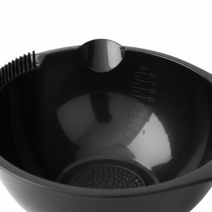 Annie Hair Dye & Tint Bowl with Scraper 450ml, 1 Count, Black