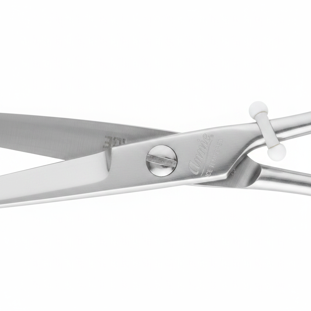 Tijeras de pelo de acero inoxidable templado Annie Ice de 5,5 pulgadas