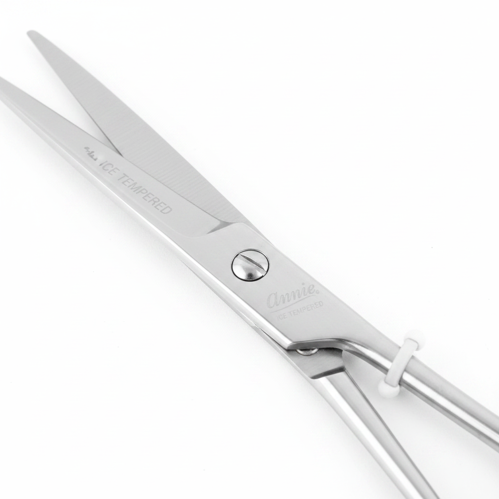 Annie Ice Tempered Stainless Steel Hair Shears 7.5 Inch, 1 Count, Silver