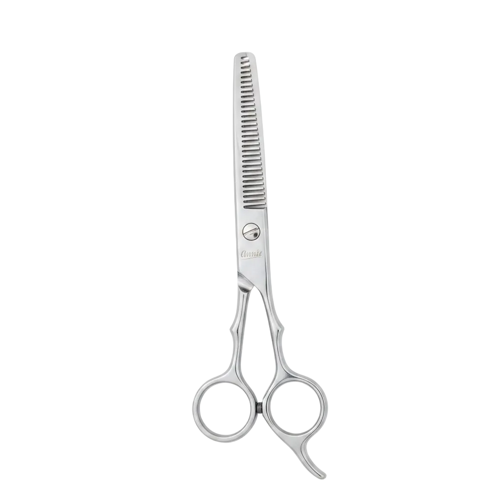 Annie Ice Tempered Stainless Steel Hair Thinning Shears 7 Inch, 1 Count, Silver