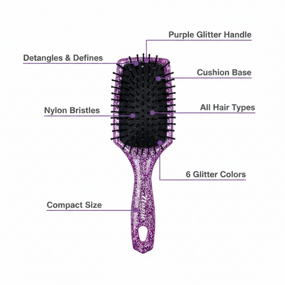 Annie Luminous Paddle Brush Small, 1 Count, Assorted Colors