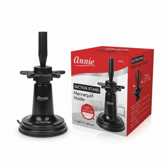 Soporte para maniquí Annie con soporte de mesa con ventosa, 1 unidad, negro