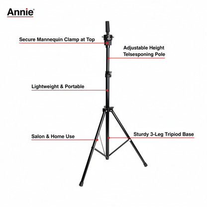 Trípode de maniquí básico Annie, 1 unidad, negro