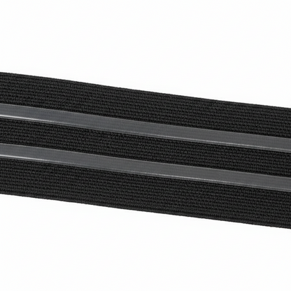 Annie Non-Slip Headband Black Silicone Lining 3cm, 1 Count, Black