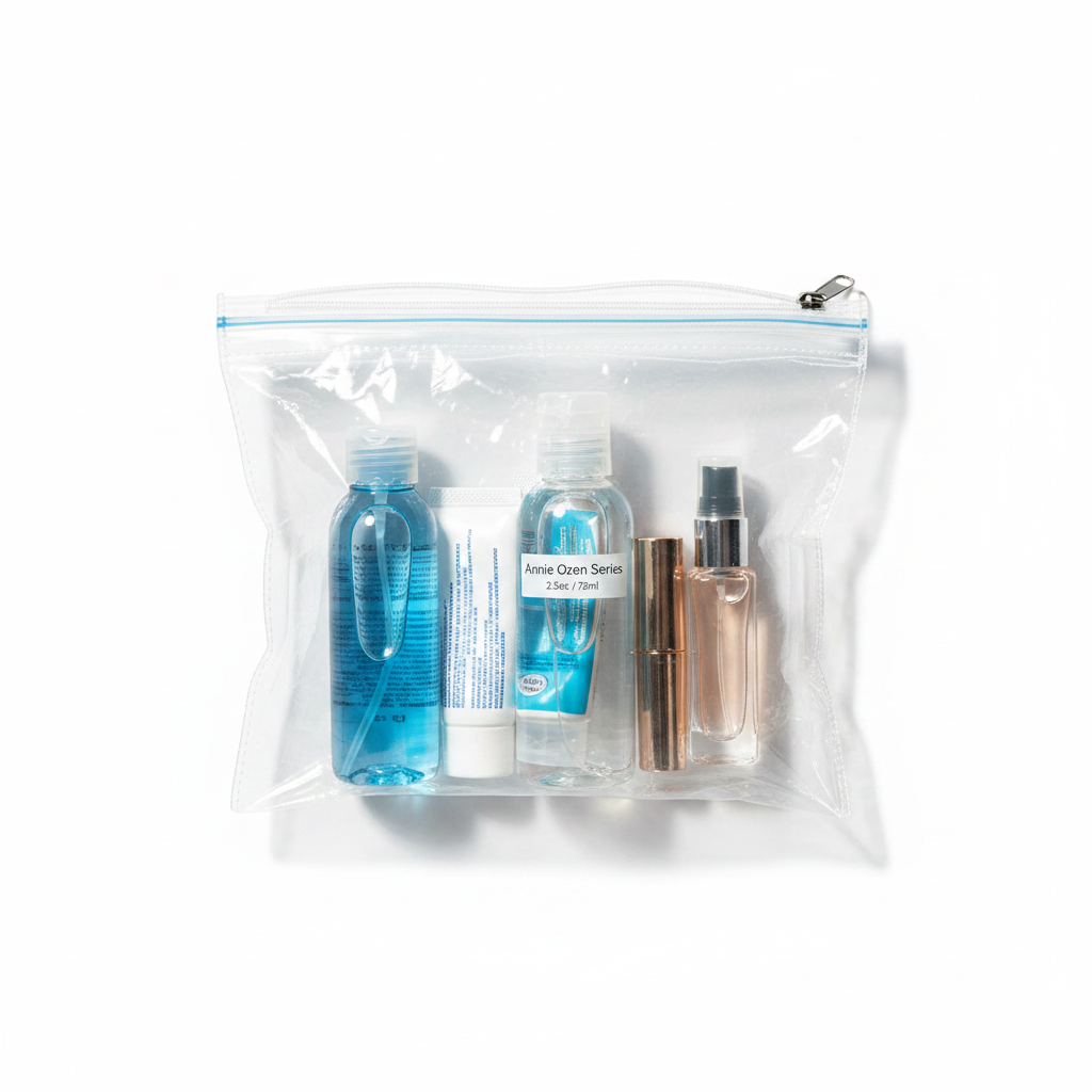 Ozen Push Top Travel Bottle 2.5 oz, 1 Count, Clear