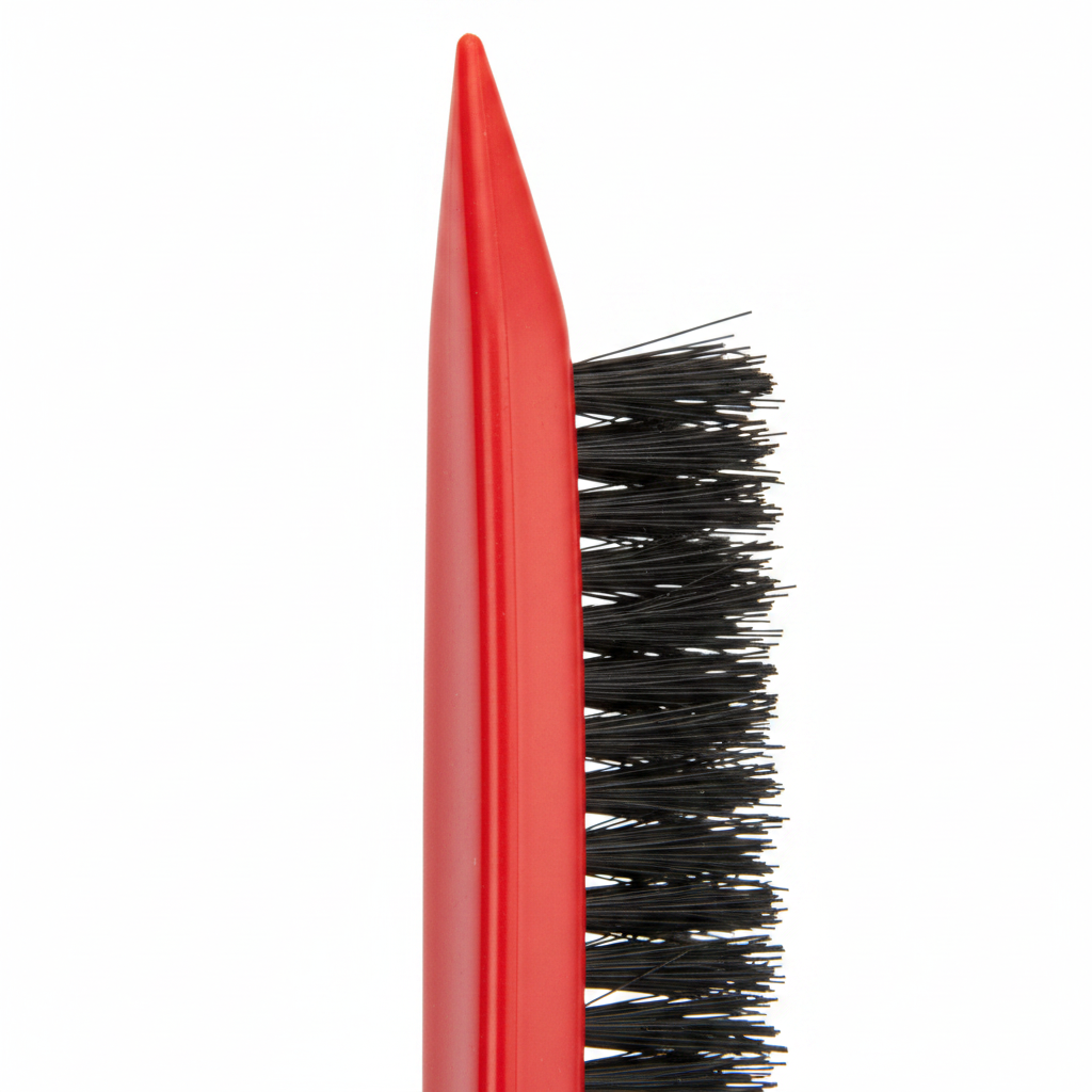 Annie Plastic Tease Brush with Pointed Tip, 1 Count, Red
