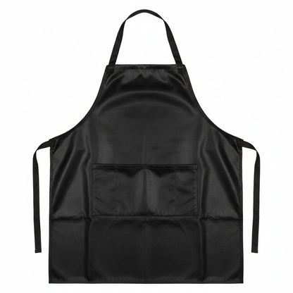 Annie Reversible Stylist Apron Waist-Tie String, 1 Count, Black & Silver